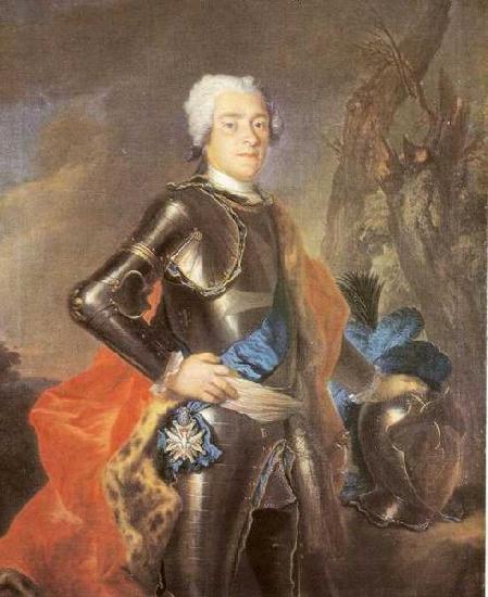 Louis de Silvestre Portrait of Johann Georg, Chevalier de Saxe China oil painting art